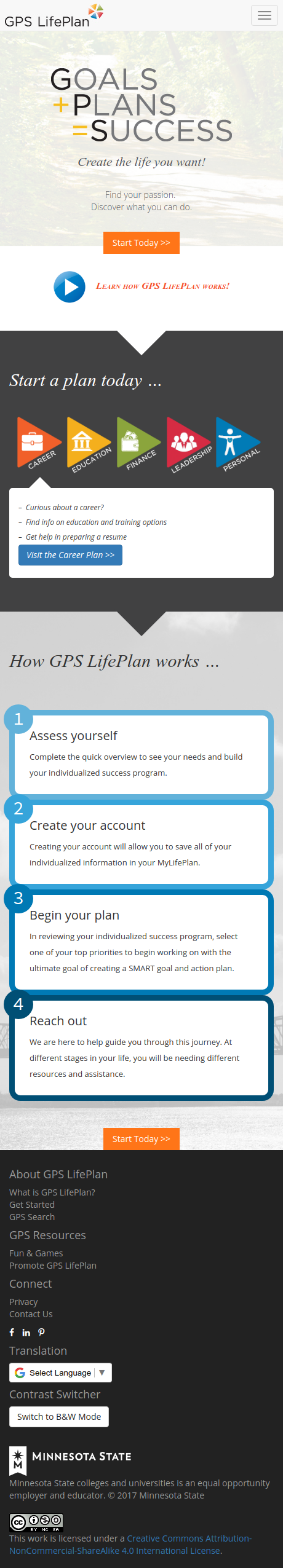 My GPS LifePlan screenshot